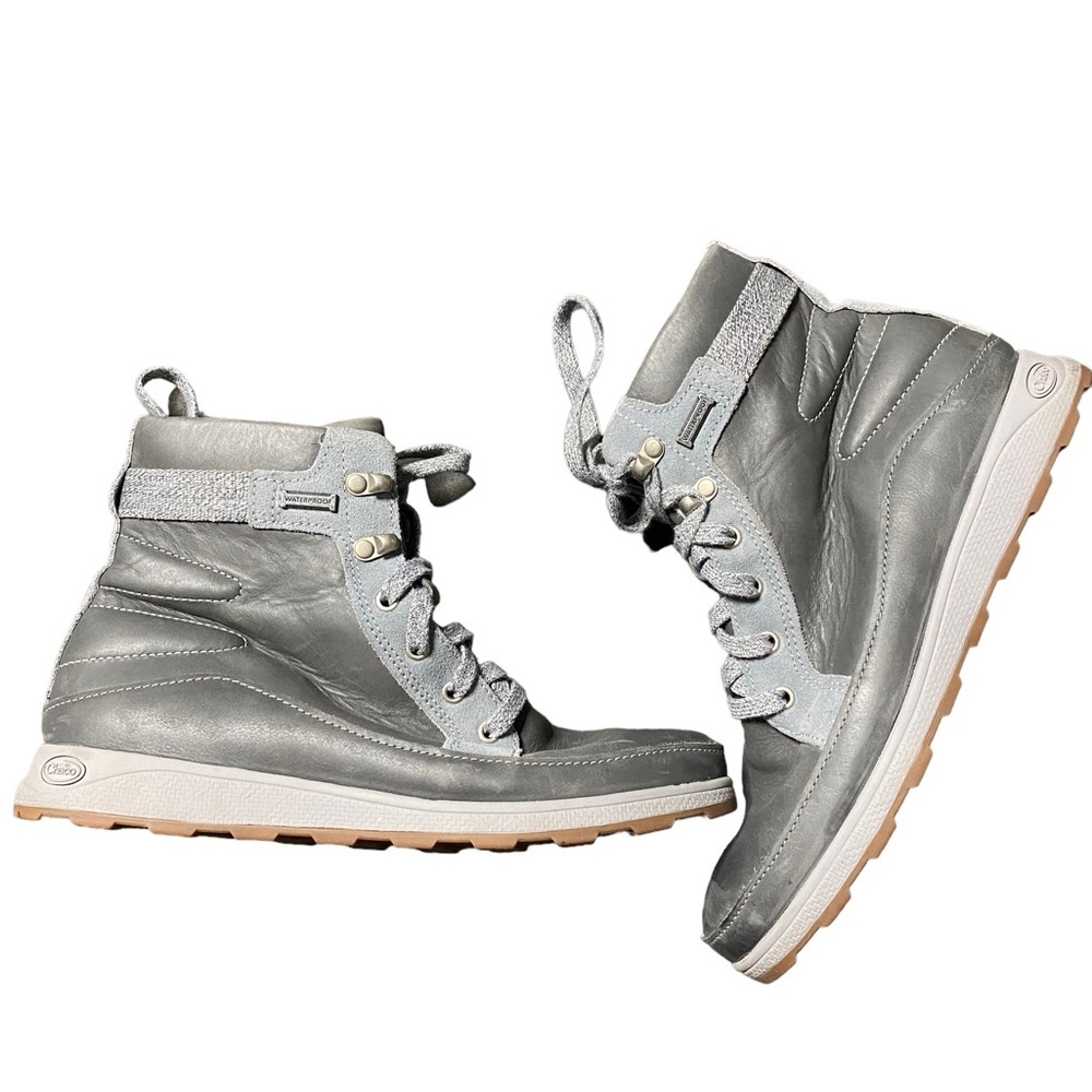 Chaco Gray Lace-Up Women's Boots